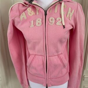 Abercrombie & Fitch hoodie jacket.  Peach/pink color.  Soft